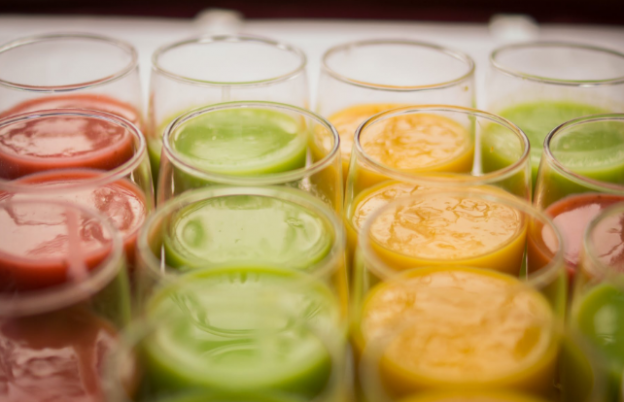 glasses of smoothies