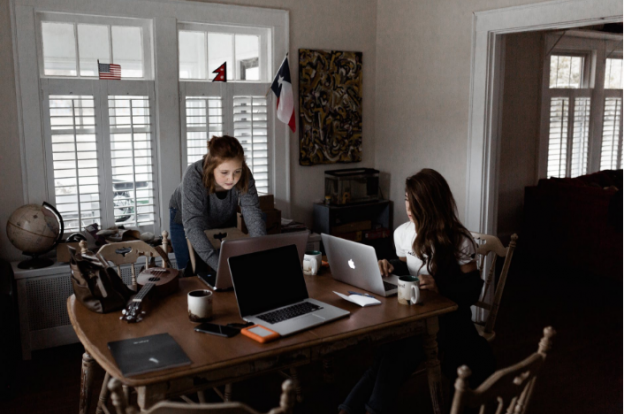 women in an office